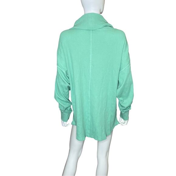 Tommy Hilfiger Shawl Neck Textured Sweatshirt Green Women’s Sz 1X - Picture 7 of 11